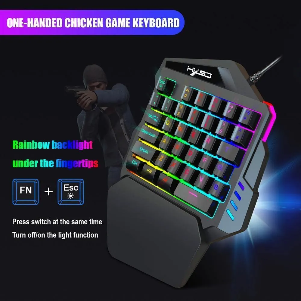 Ergonomic Keyboard And Mouse Gaming Combo