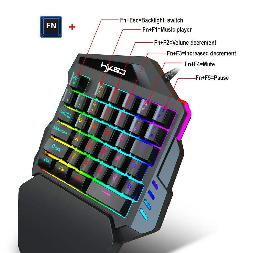 Ergonomic Keyboard And Mouse Gaming Combo