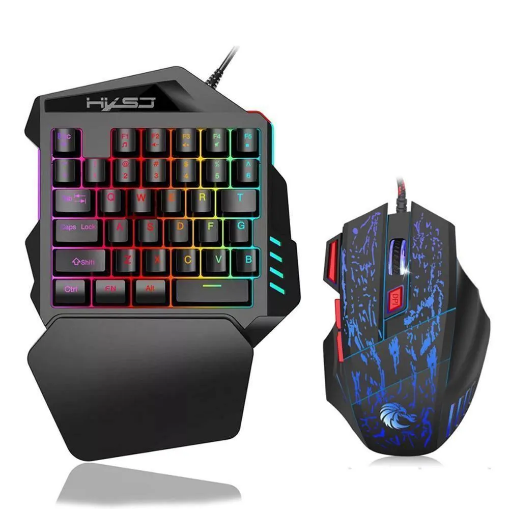 Ergonomic Keyboard And Mouse Gaming Combo