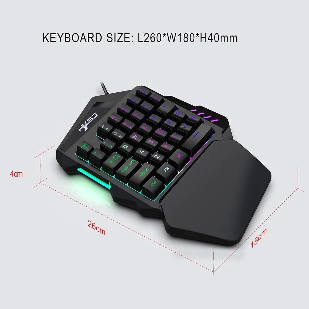 Ergonomic Keyboard And Mouse Gaming Combo