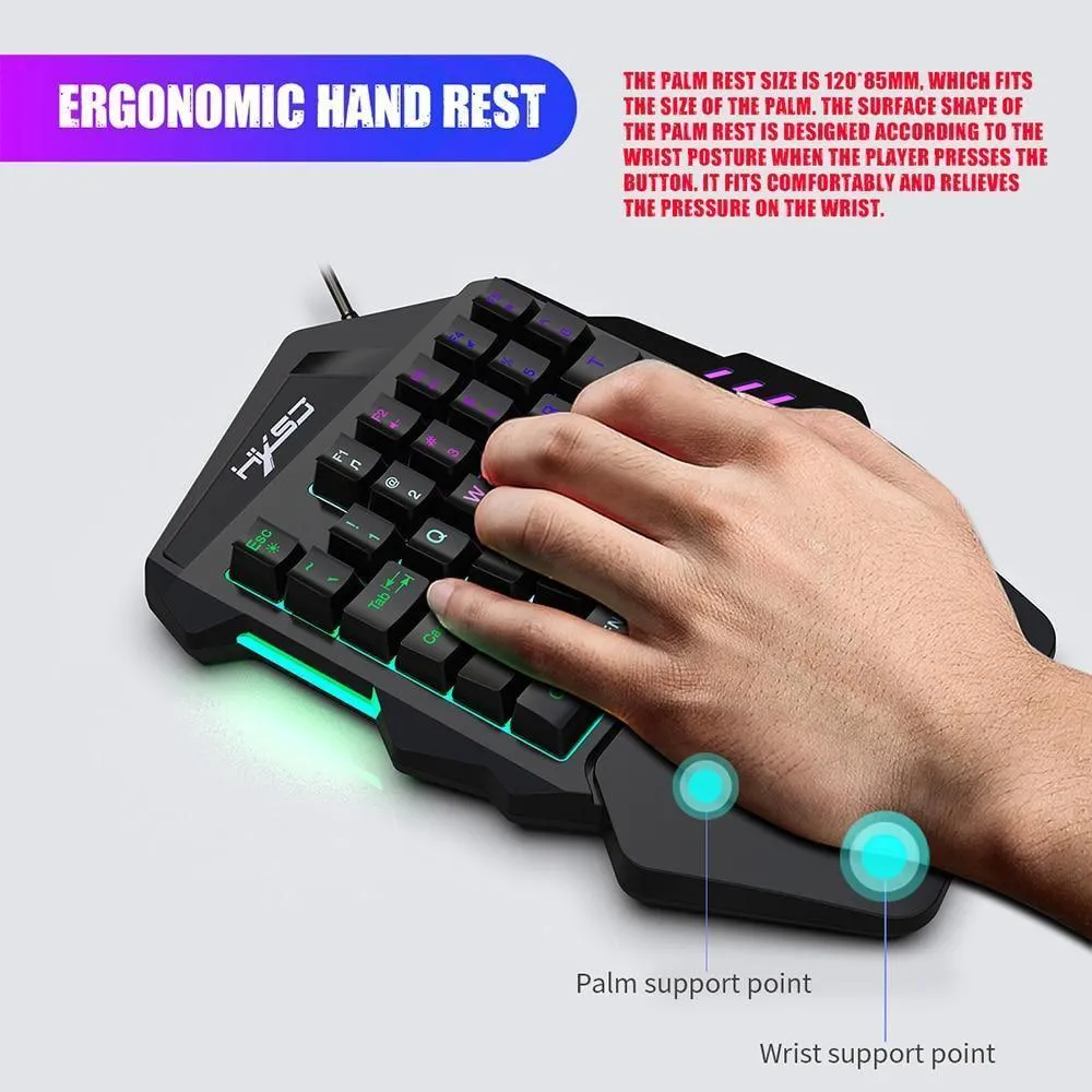 Ergonomic Keyboard And Mouse Gaming Combo