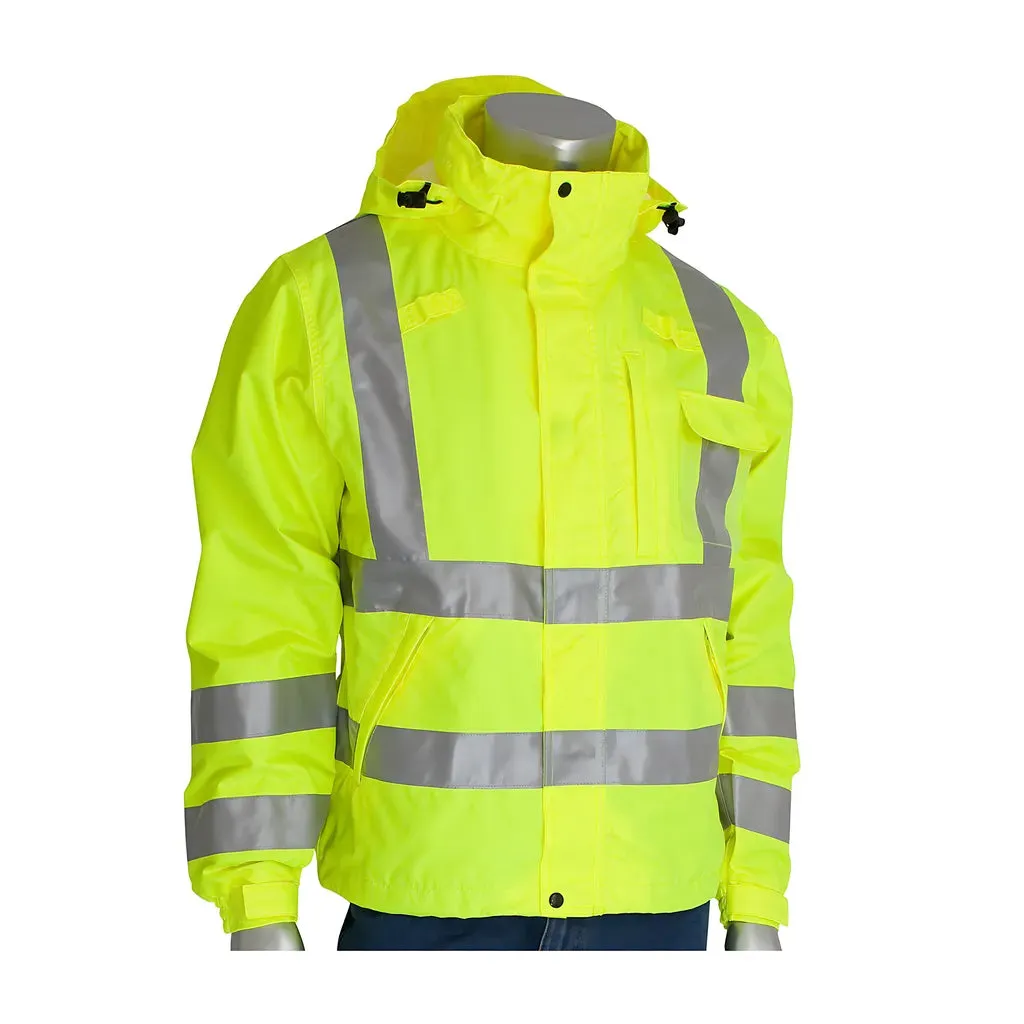 Falcon 353-2000-LY/5X ANSI Type R Class 3 Heavy Duty Waterproof Breathable Jacket