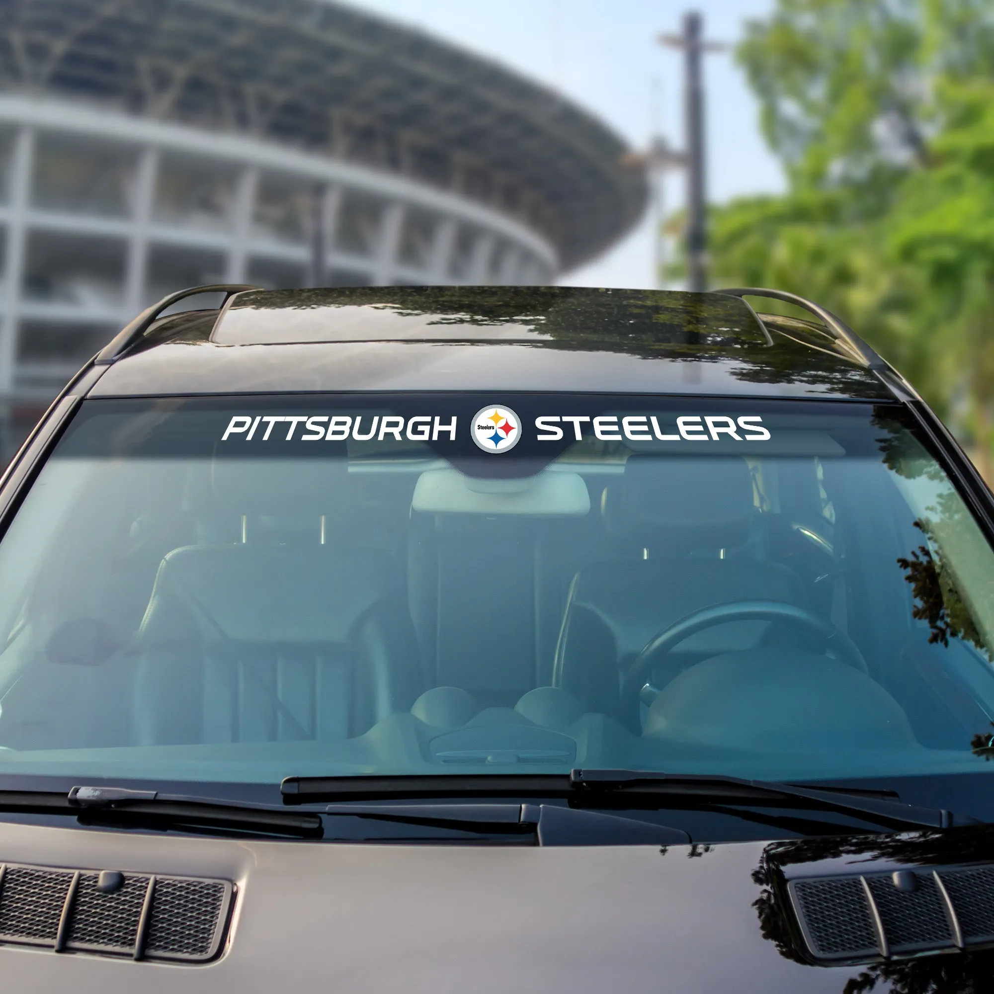 Fanmats Pittsburgh Steelers Sun Stripe Windshield Decal 3.25" x 34"