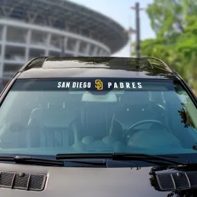 Fanmats San Diego Padres Sun Stripe Windshield Decal 3.25" x 34"