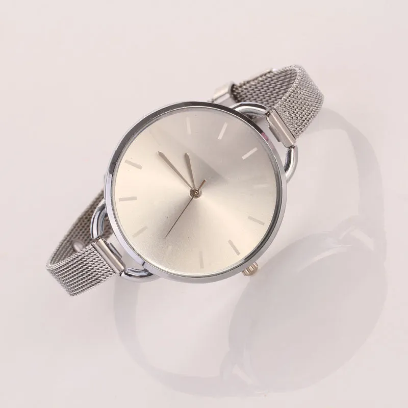 Fashion Luxury Band Watch Women Stainless Steel Strap Golden Watch Women Dress Watches quartz bracelet Wristwatches Hour