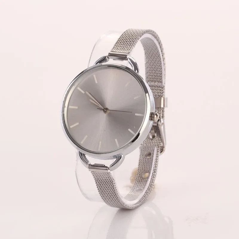 Fashion Luxury Band Watch Women Stainless Steel Strap Golden Watch Women Dress Watches quartz bracelet Wristwatches Hour