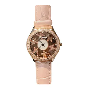 Fashion Rotatable Butterfly Pattern Women's Watch