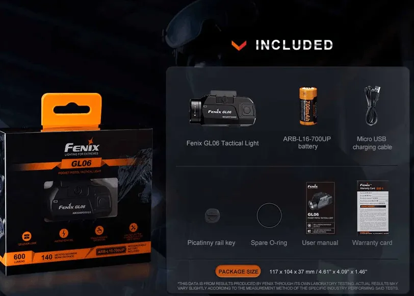 FENIX GL06 LED FLASHLIGHT