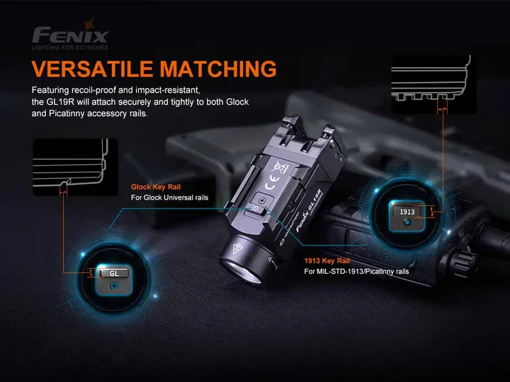 FENIX GL19R RECHARGEABLE WEAPON LIGHT