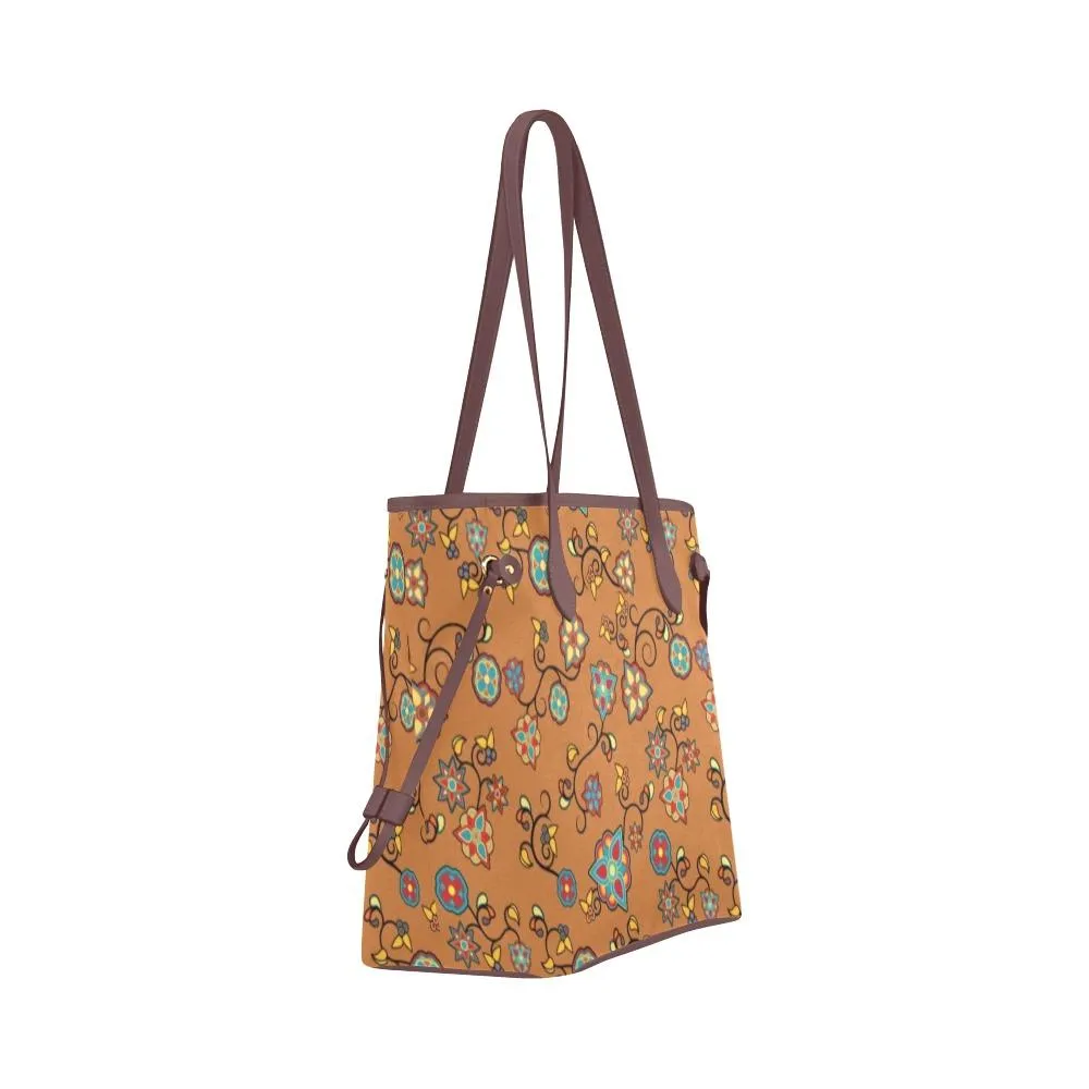 Fire Bloom Light Clover Canvas Tote Bag