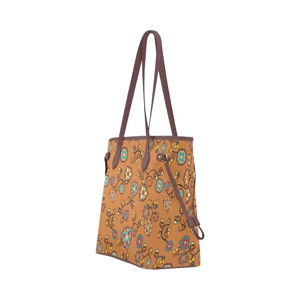 Fire Bloom Light Clover Canvas Tote Bag