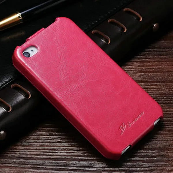 Flip Cover Case For iPhone 4 4S PU Leather Cover Phone Bag Coque For Apple iPhone 4S Case Luxury Business Style TOMKAS