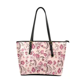 Floral Amour Leather Tote Bag/Large