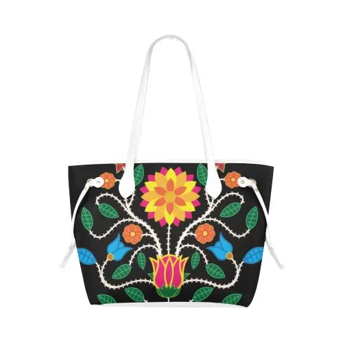 Floral Beadwork-03 Clover Canvas Tote Bag