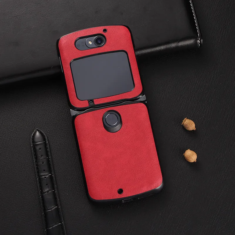 Folding screen leather phone case