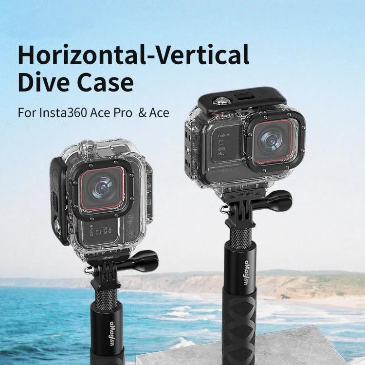 For Insta360 Ace aMagisn Horizontal and Vertical Shooting Dive Shell 60m Waterproof Shell Accessories