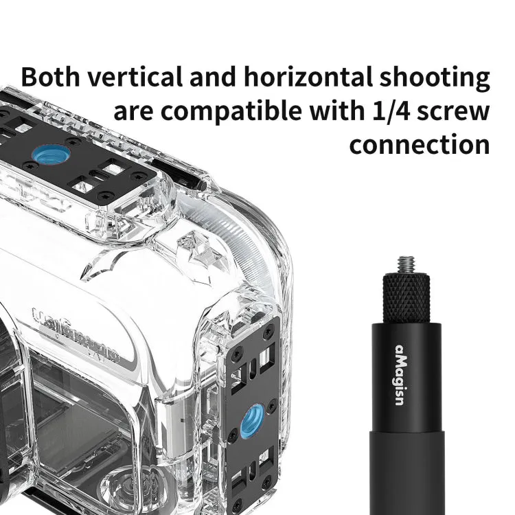 For Insta360 Ace aMagisn Horizontal and Vertical Shooting Dive Shell 60m Waterproof Shell Accessories