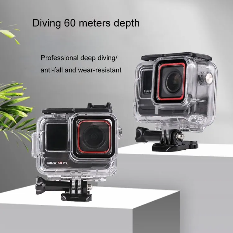 For Insta360 Ace Pro 60m Underwater Waterproof Housing Case