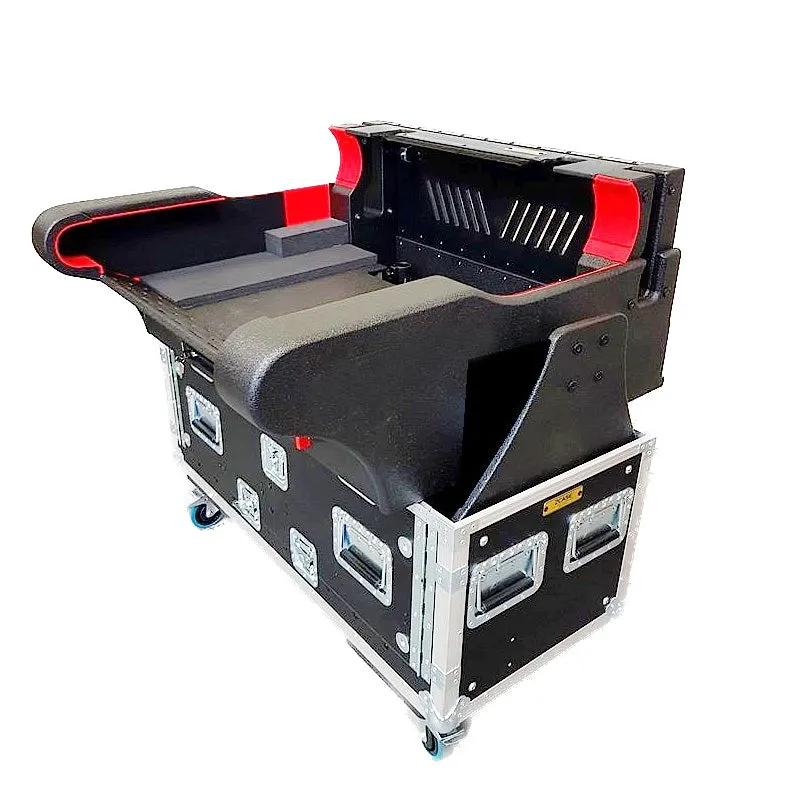 For XZF-MID-PROX D1U For MIDAS PRO X Flip-Ready Hydraulic Console Easy Retracting Lifting 1U Rack Space Case by ZCASE