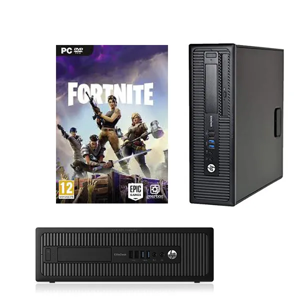 Fortnite Ready! HP Elitedesk 800 G1 Refurbished Desktop PC i5 3.6GHz 16GB RAM 240GB SSD Windows 10 Home NVIDIA GT 1030 2GB