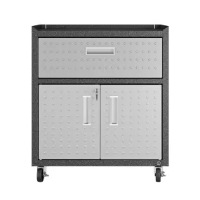 Fortress 31.5" Mobile Garage Cabinet with Drawer and Shelves