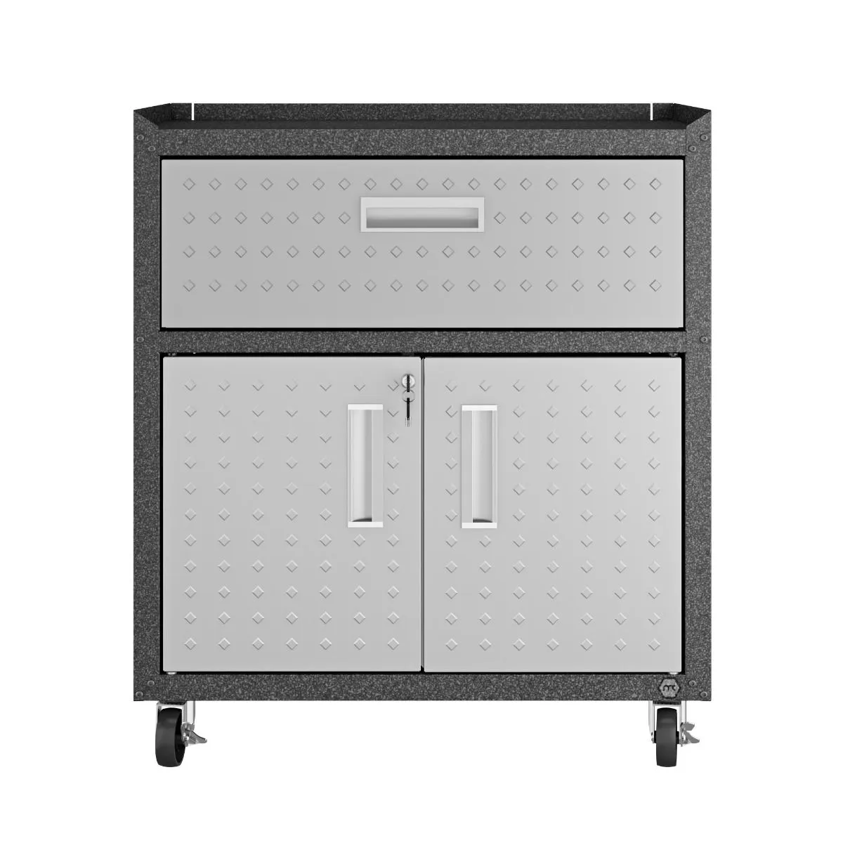 Fortress 31.5" Mobile Garage Cabinet with Drawer and Shelves