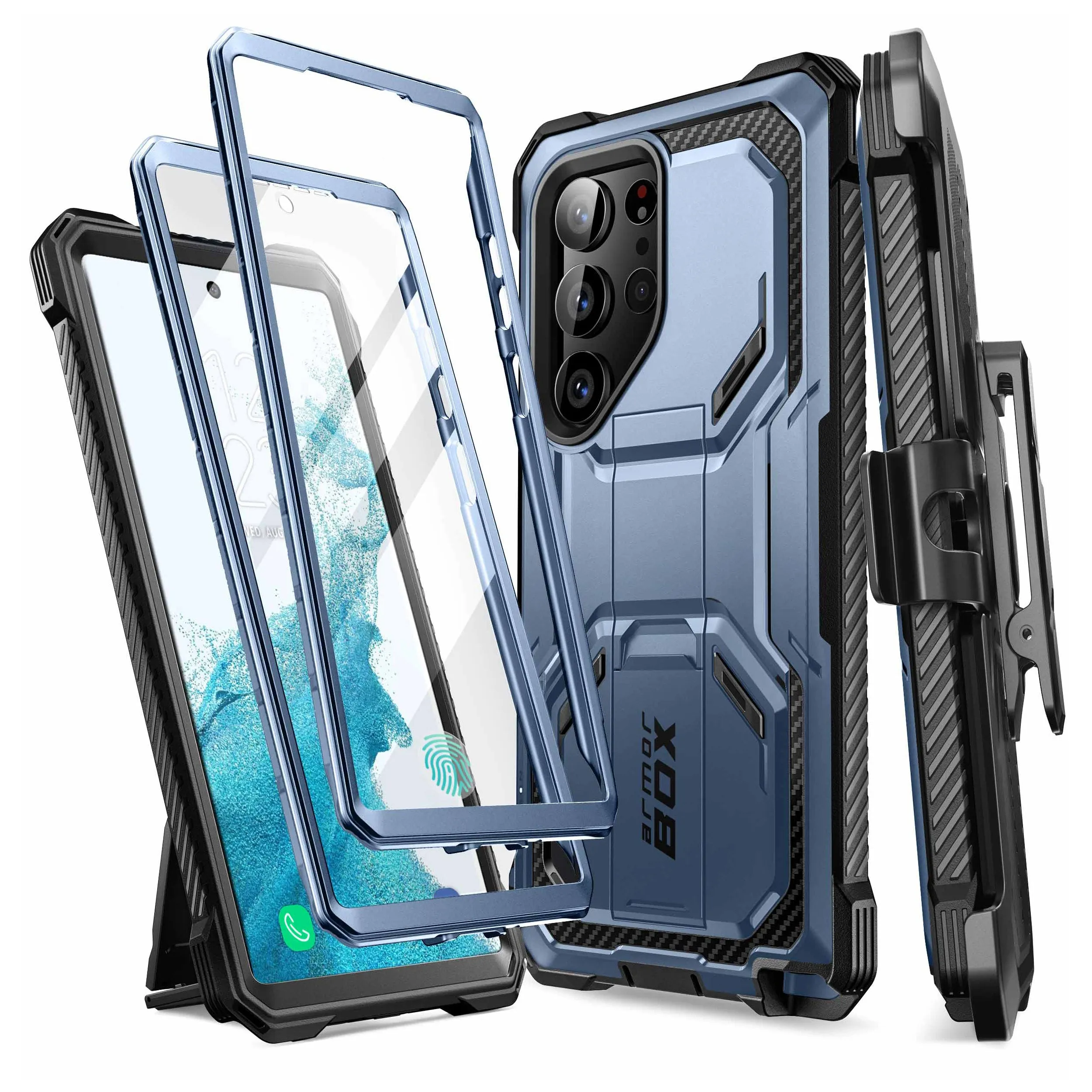 Galaxy S23  Armorbox Case - Metallic Blue