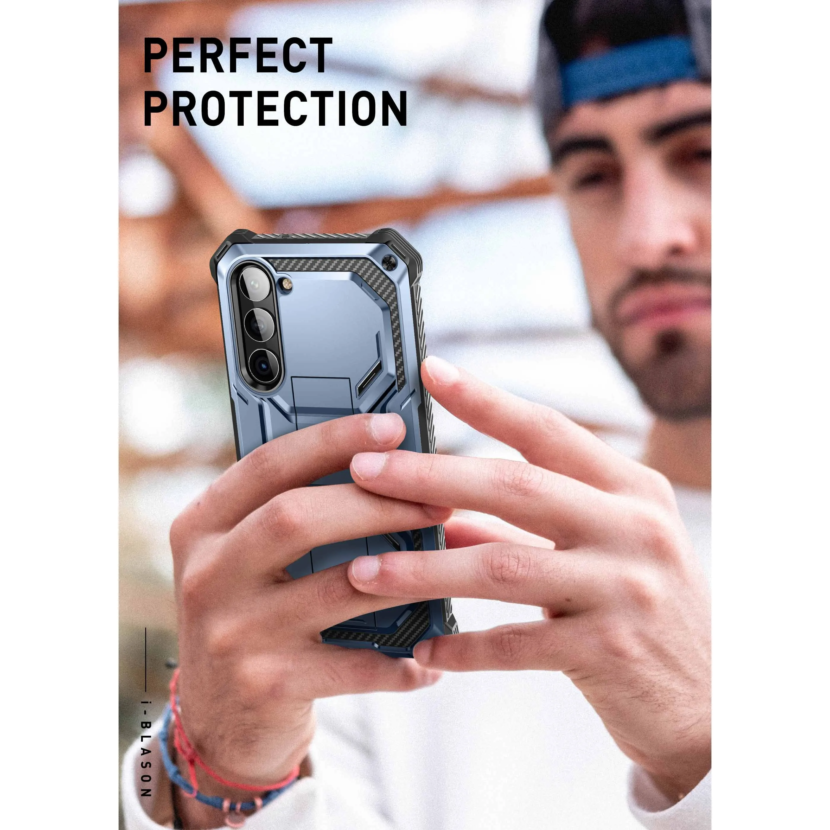 Galaxy S23  Armorbox Case - Metallic Blue