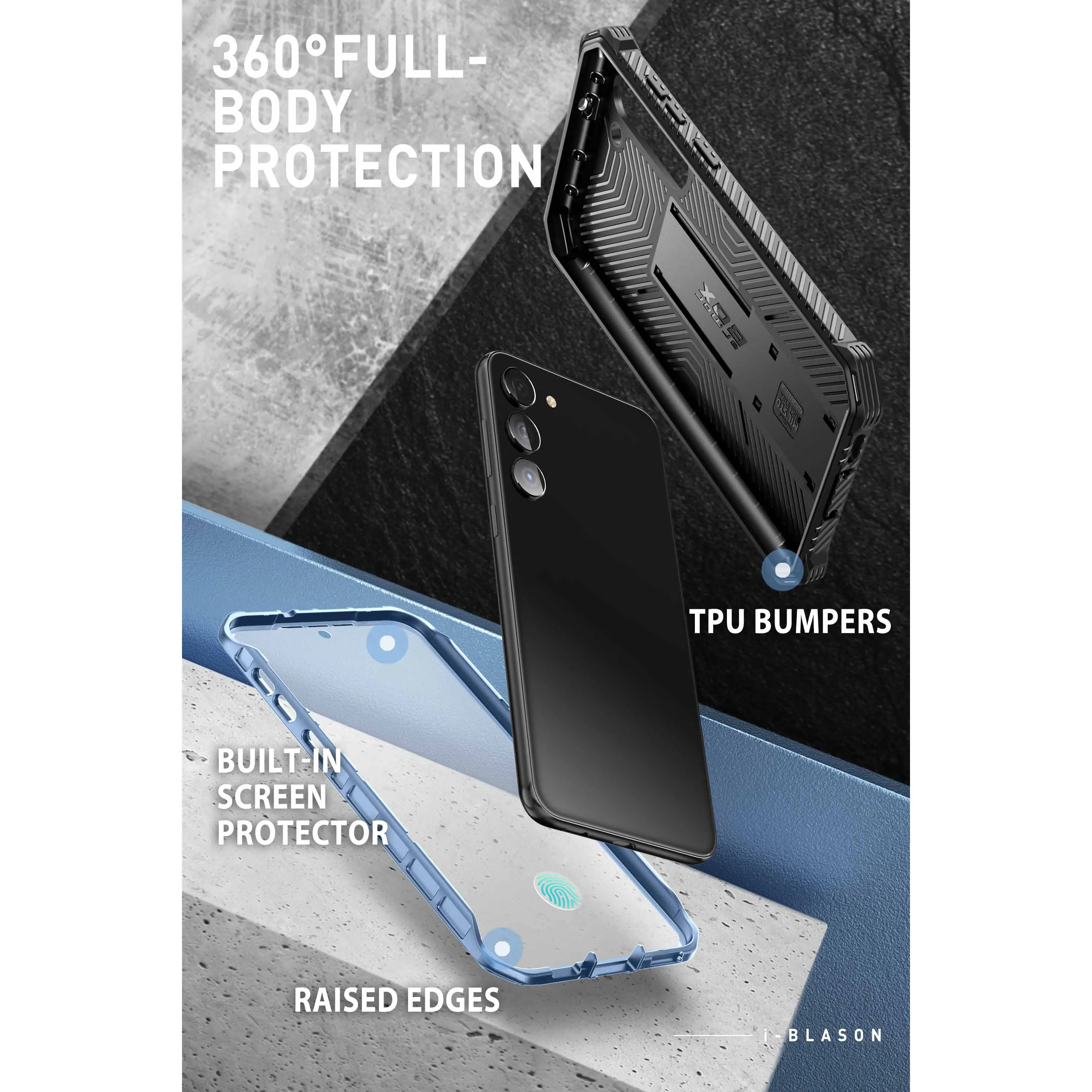 Galaxy S23  Armorbox Case - Metallic Blue