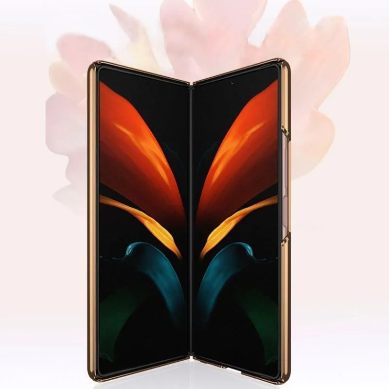 Galaxy Z Fold2 Deer Pattern Leather Flip Case