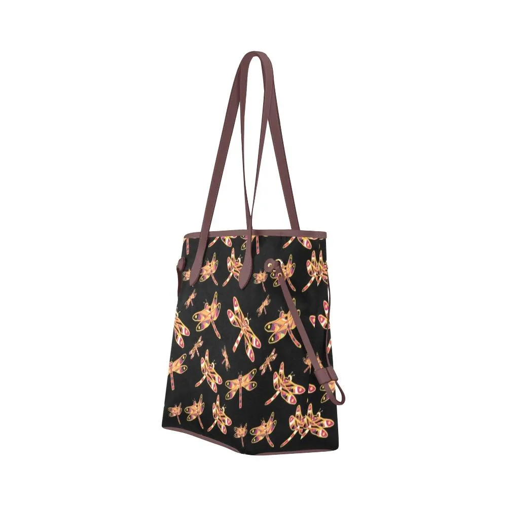 Gathering Yellow Black Clover Canvas Tote Bag