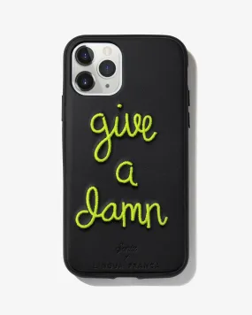 Give A Damn (Yellow), iPhone 11 Pro / XS / X