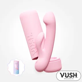 Glow - Compact   Rechargable Pink Rabbit Vibrator with Travel Case