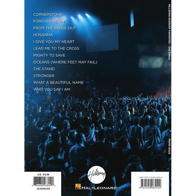 Hal Leonard HL00303164 Hillsong Worship Favorites 2nd Ed. Piano Solo