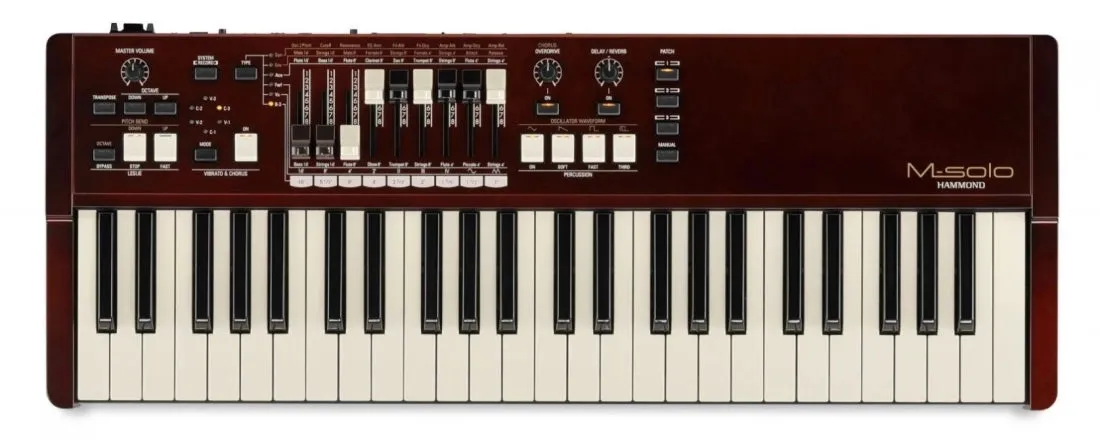 Hammond M-SOLO Portable Organ (Burgundy) - 49 Keys