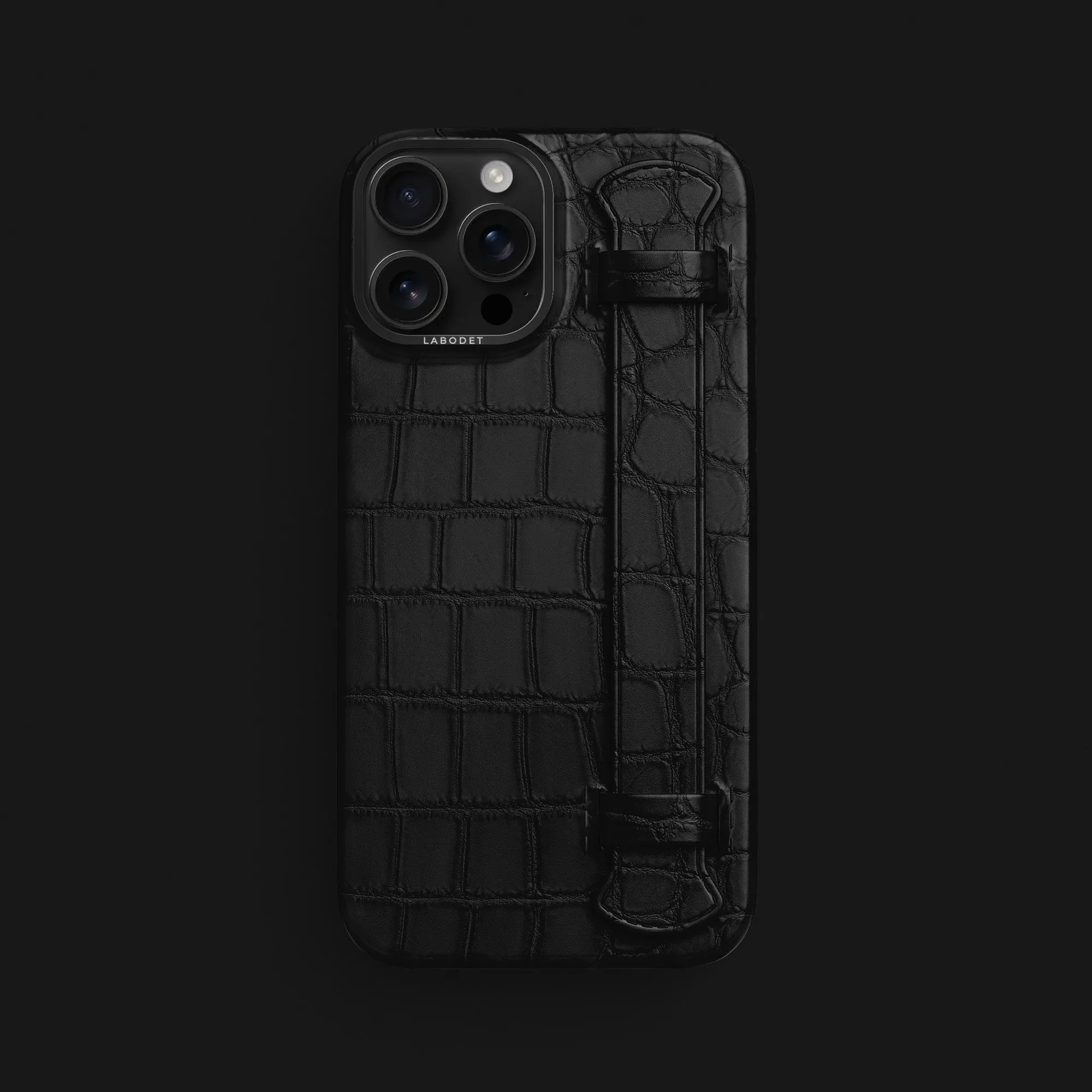 Handle Case Edition Black For iPhone 16 Pro Max In Alligator