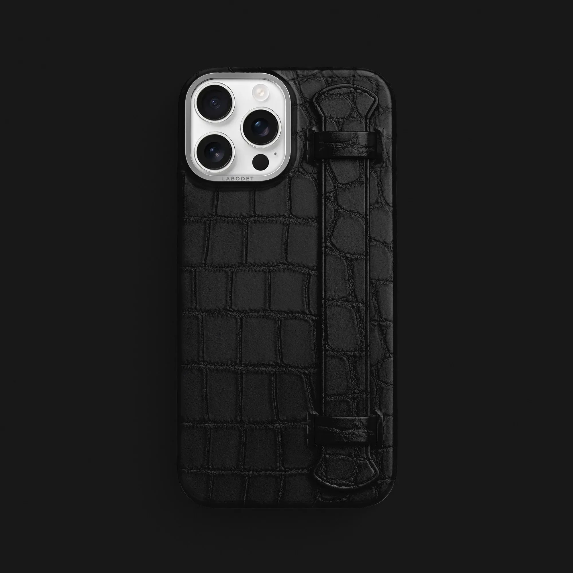 Handle Case Edition Black For iPhone 16 Pro Max In Alligator