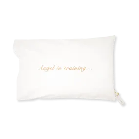 Handprinted Junior Cushion (Kid’s pillow) – Angel in training - Copper