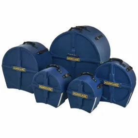 Hardcase HPFUSION2DB 5 Piece Fusion2 Drum Case Set (Dark Blue)