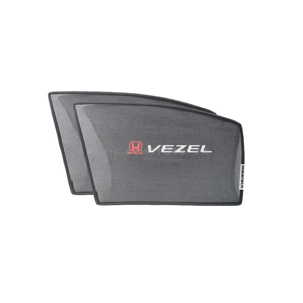 Honda Vezel Foldable & Flexible Side Sunshade With Logo - Model 2013-2021 - Sun Shade | Parda