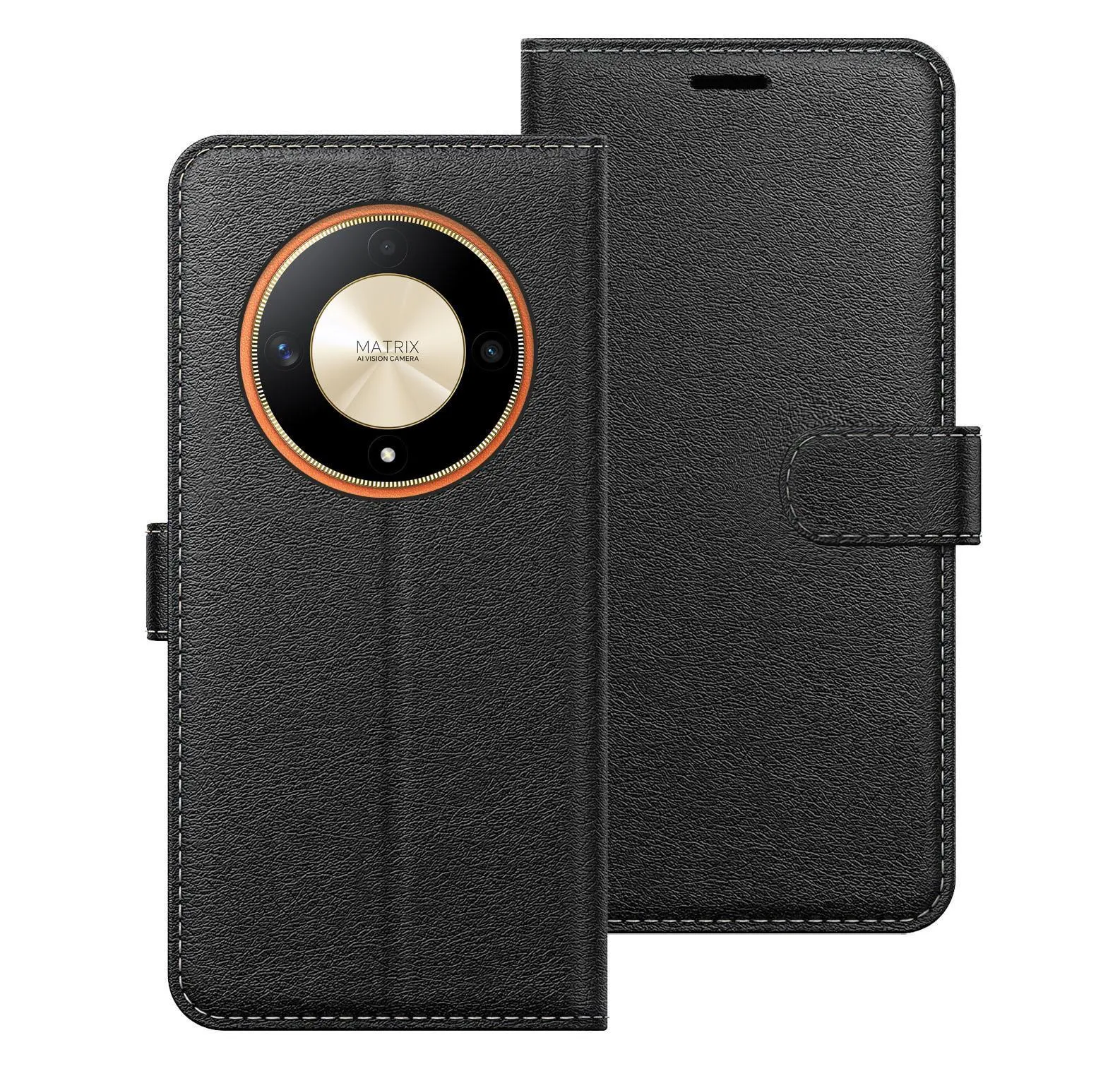 Honor Magic 6 Lite Case Cover Flip Folio Leather Wallet Credit Card Slot