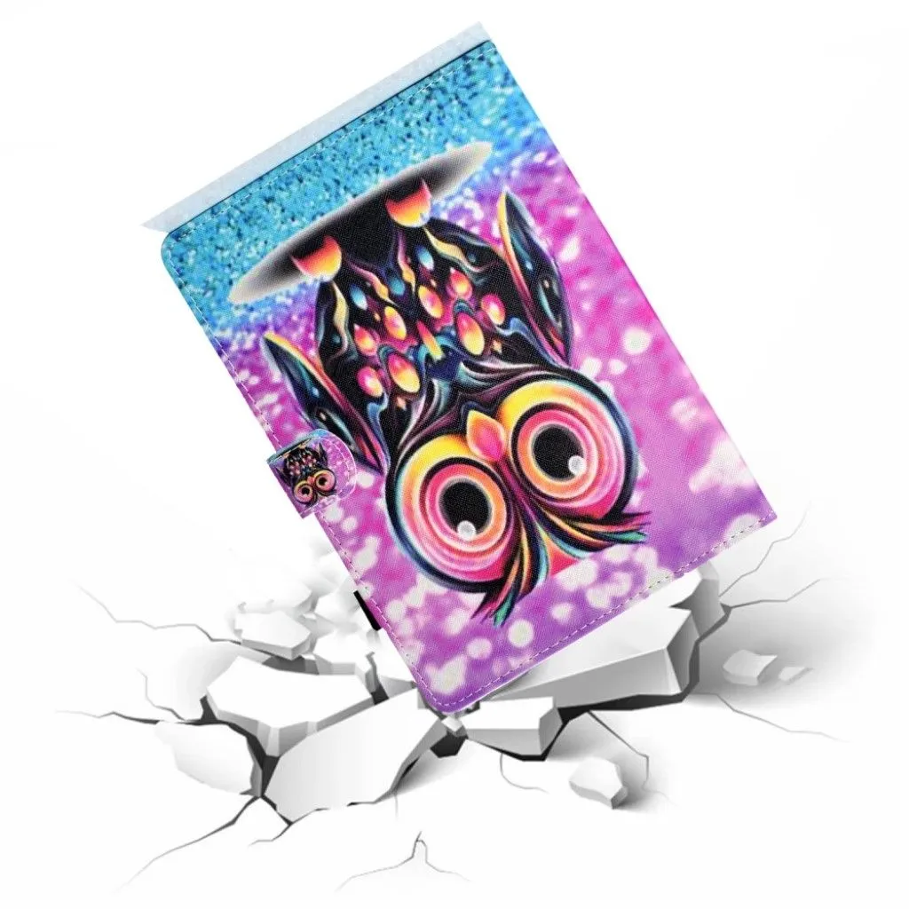 Huawei MediaPad M6 10.8 pretty pattern leather flip case - Owl Pattern