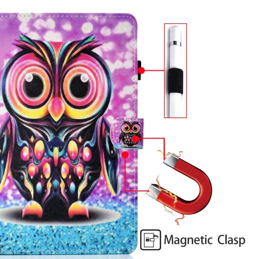 Huawei MediaPad M6 10.8 pretty pattern leather flip case - Owl Pattern