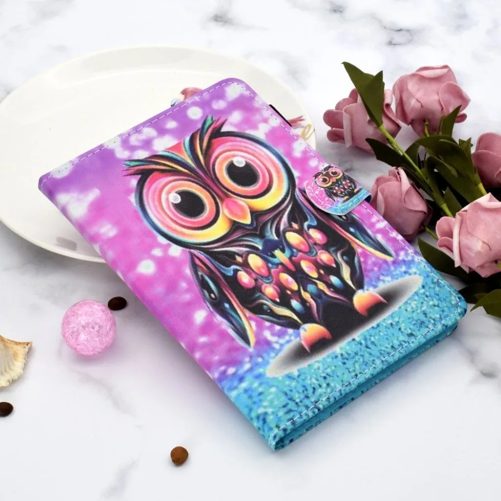 Huawei MediaPad M6 10.8 pretty pattern leather flip case - Owl Pattern