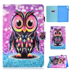 Huawei MediaPad M6 10.8 pretty pattern leather flip case - Owl Pattern