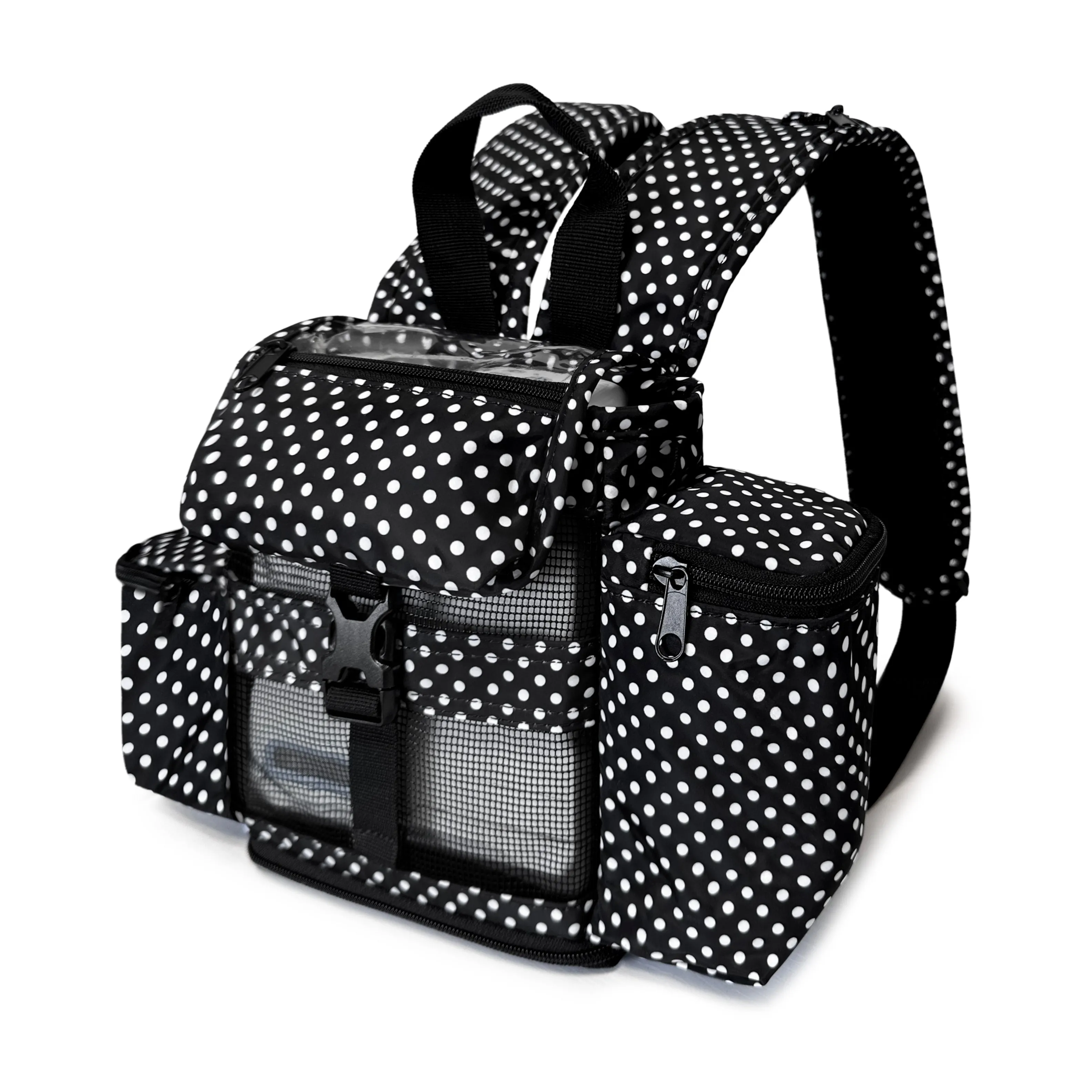 Inogen One G4 Lightweight Backpack w/Pockets - Polka Dot