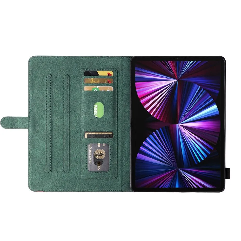 iPad Pro 12.9 (2021) / (2020) / (2018) KT dual color leather flip case - Green