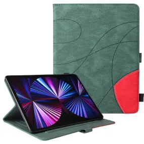 iPad Pro 12.9 (2021) / (2020) / (2018) KT dual color leather flip case - Green