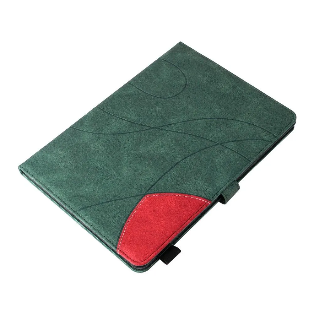 iPad Pro 12.9 (2021) / (2020) / (2018) KT dual color leather flip case - Green