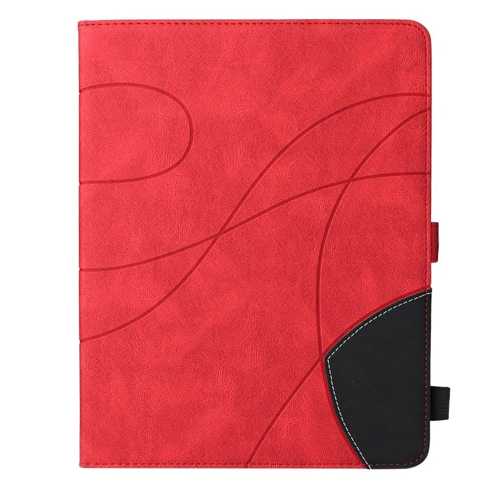 iPad Pro 12.9 (2021) / (2020) / (2018) KT dual color leather flip case - Red